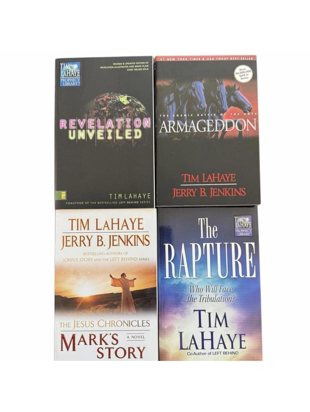 Lot of Vintage Tim LaHaye First Editions The Rapture, Armageddon, Revelation